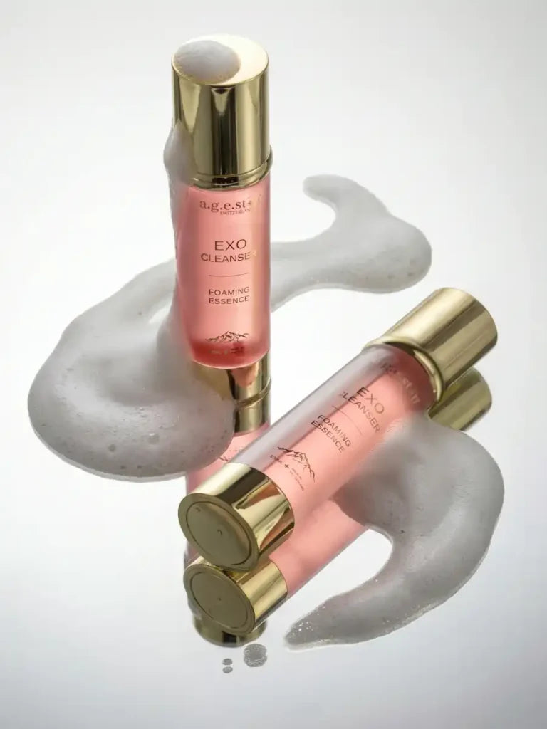 Age stop Putojantis valomasis veido prausiklis esencija EXO Cleanser Foaming Essence