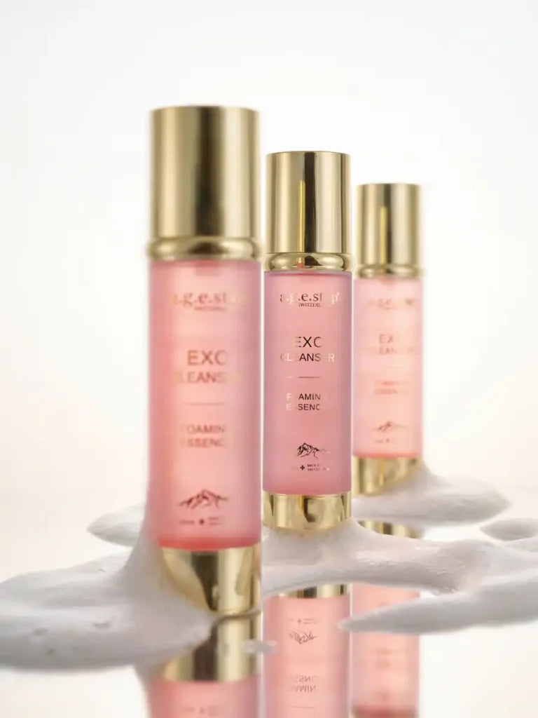 Age stop Putojantis valomasis veido prausiklis esencija EXO Cleanser Foaming Essence