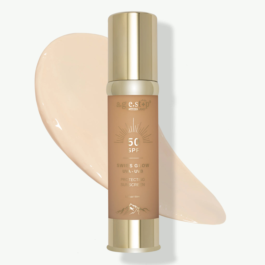 AGE STOP SWISS GLOW SPF50 Apsauginis kremas